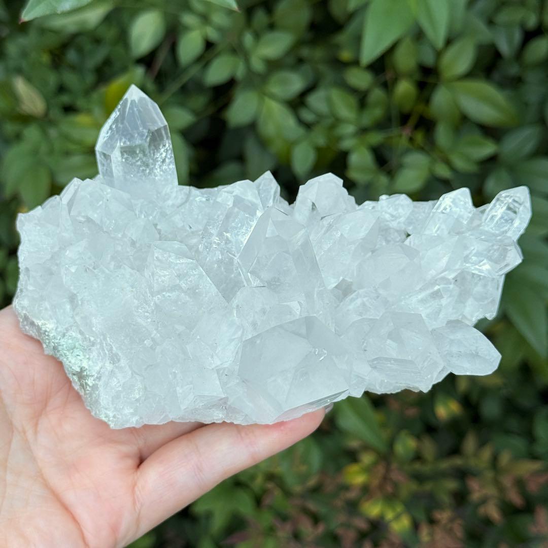 みち マニカラン 水晶 クラスター 原石 S104