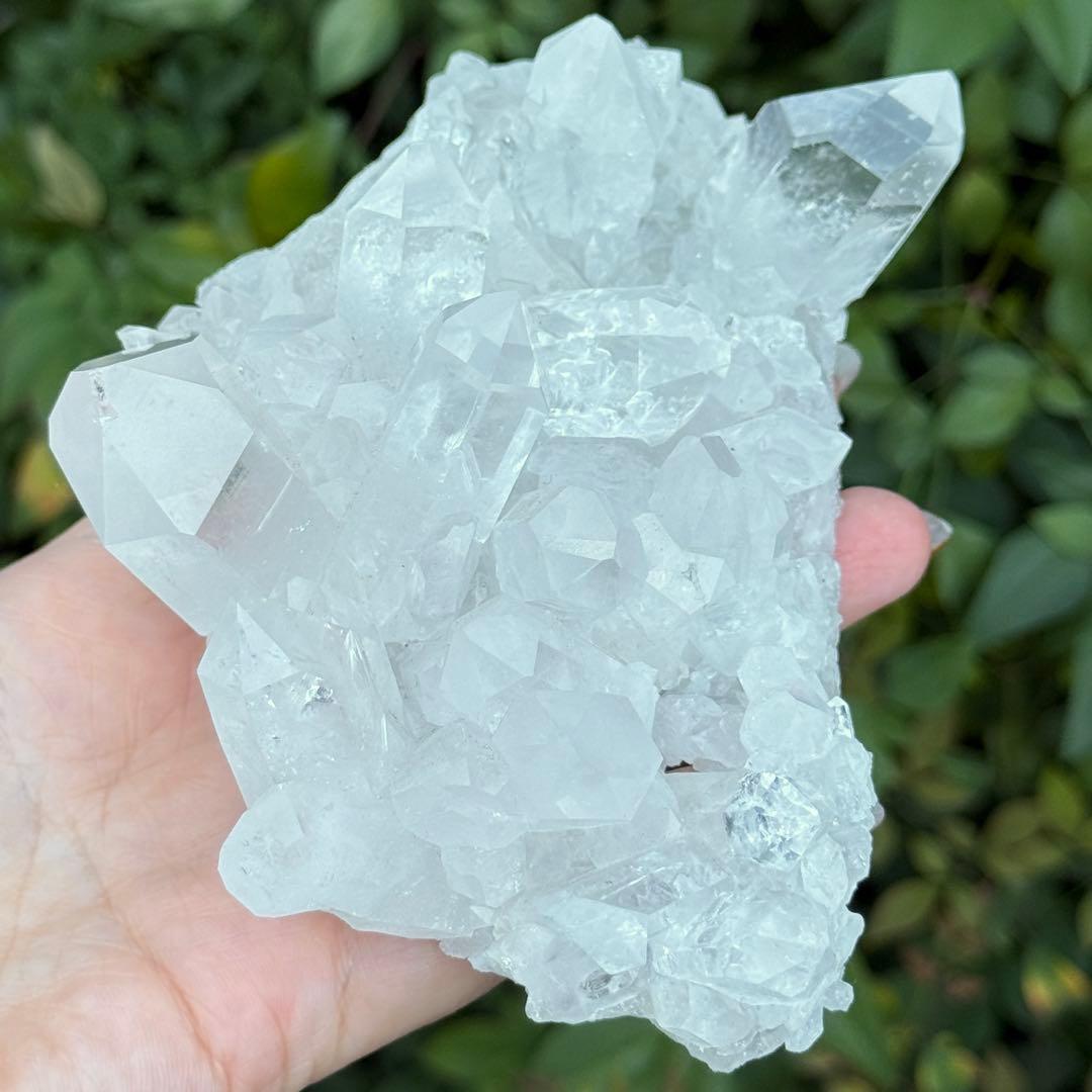 みち マニカラン 水晶 クラスター 原石 S104