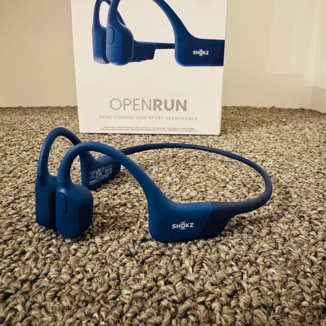 【美品】SHOKZ OPENRUN 骨伝導イヤホン S803 ブルー
