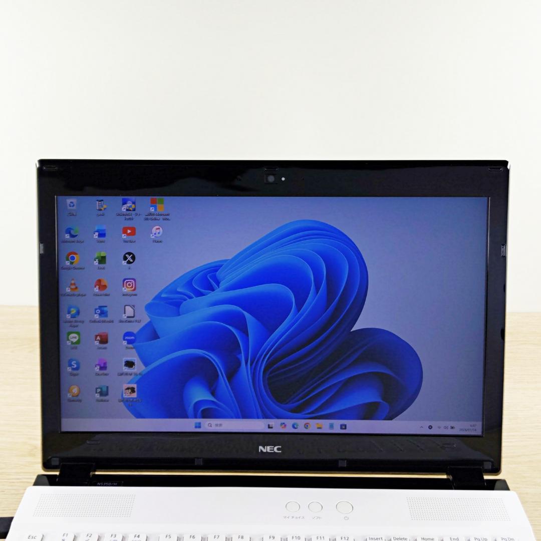 快速SSD512GB☆最新Win11☆ブルーレイ NECノートパソコン カメラ付