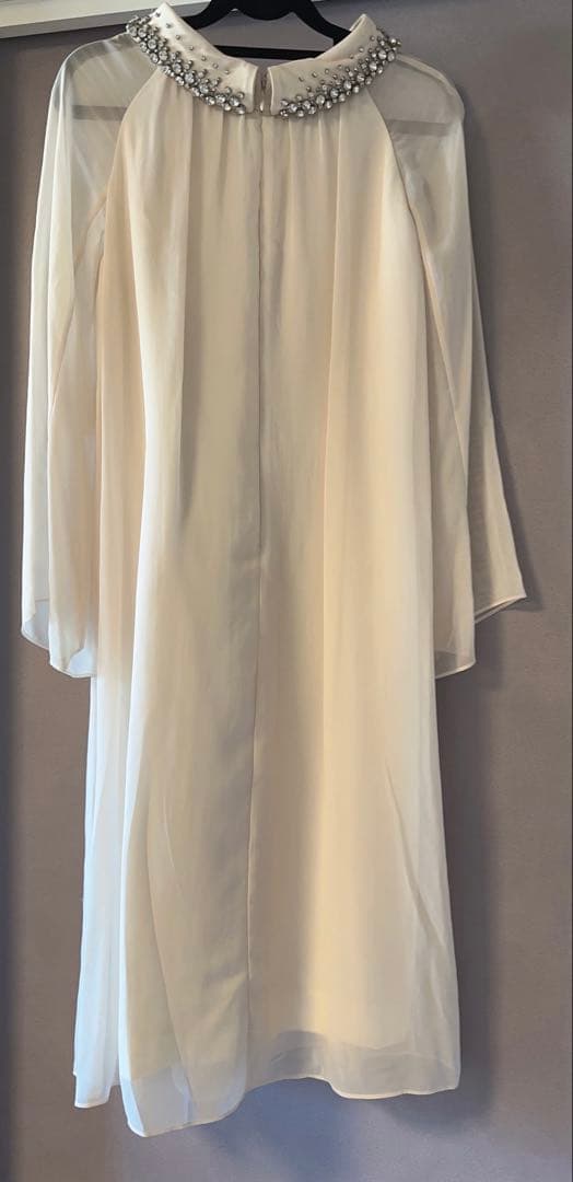 専用‼️【新品タグ付き】グレースクラス ビジューカラーシフォンワンピース M