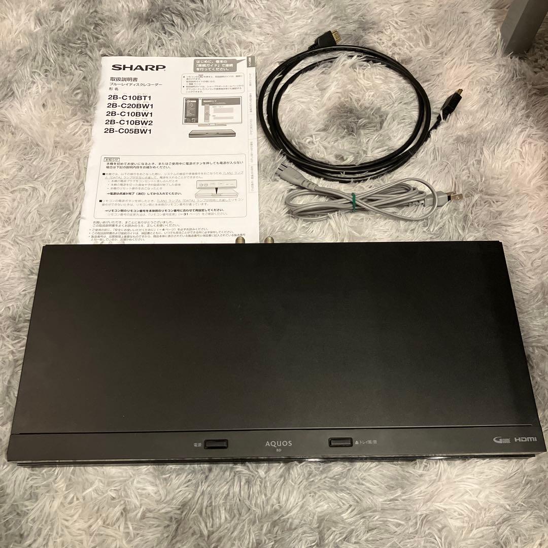 シャープ ブルーレイディスクレコーダー 2B-C05BW 説明書付き