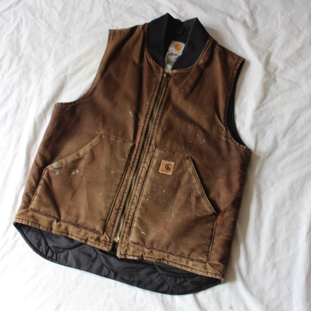 リアルワーク Carhartt ダックベスト ワークベスト DKB usa M