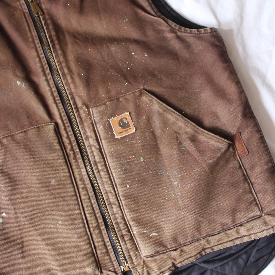 リアルワーク Carhartt ダックベスト ワークベスト DKB usa M