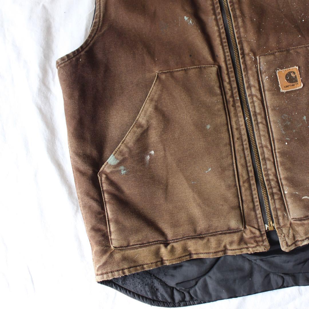 リアルワーク Carhartt ダックベスト ワークベスト DKB usa M