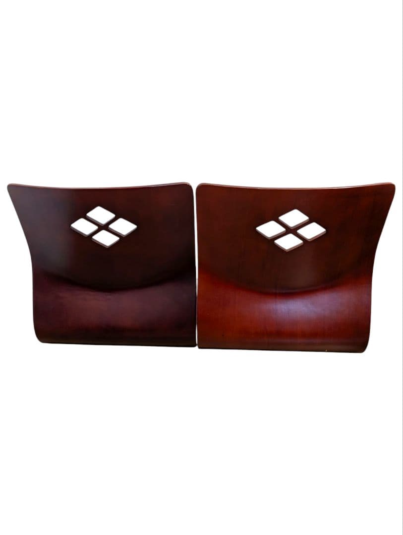 木製 座椅子 曲げ木 天然木 4脚セット 昭和レトロ 和モダン 古家具 旅館