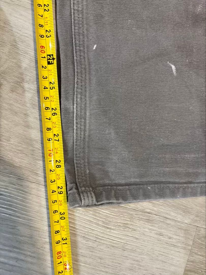 361 Carhartt ダブルニー グレー ペンキ メキシコワーク