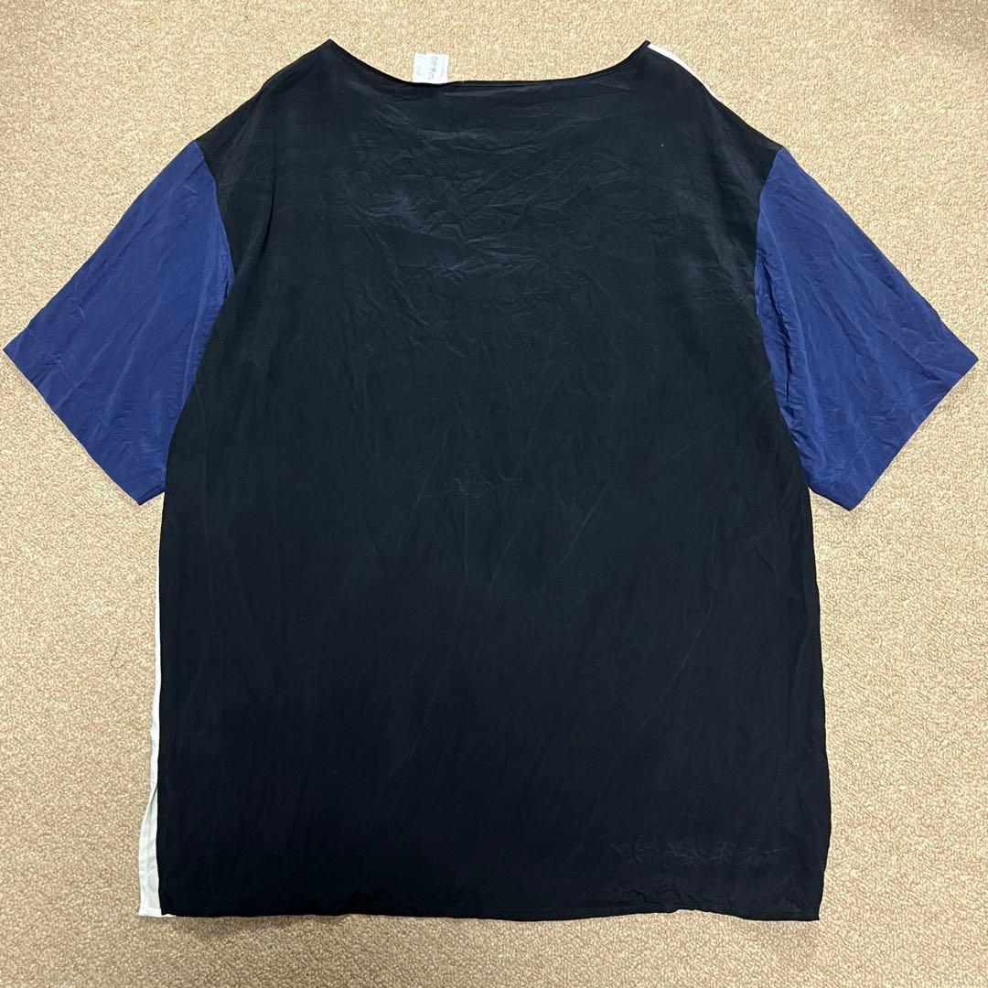 FENDI Big logo silk Tシャツ 刺繍 シルク フェンディ