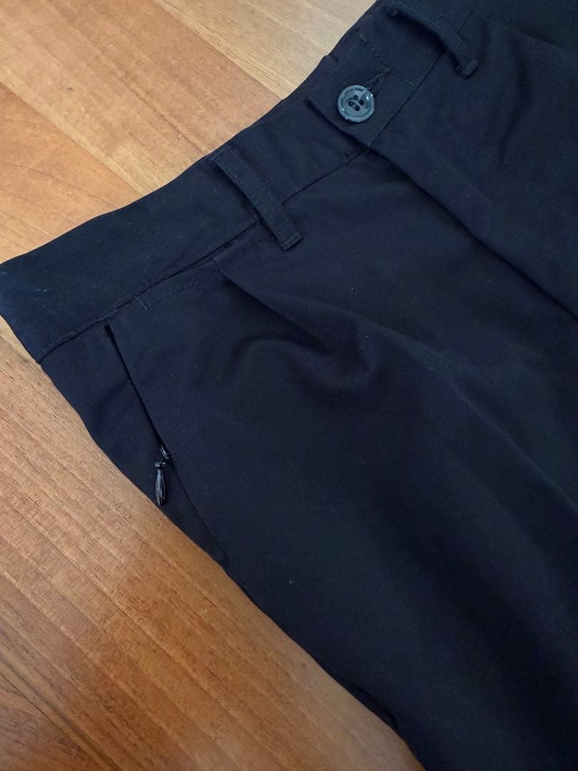 サノバチーズ ドライビングスラックス スラックス パンツ ブラック M 新品同様