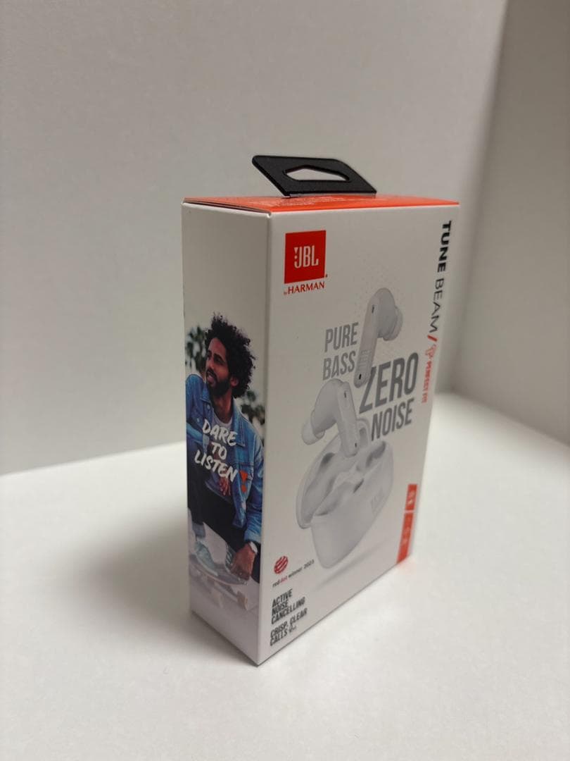 【新品・未使用・未開封】JBL TUNE BEAM ホワイト ワイヤレスイヤホン