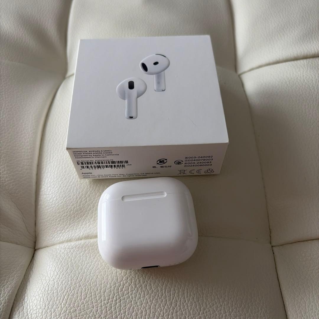 美品AirPods 4 USB-C 箱付き 数回使用 ほぼ新品 即購入OK
