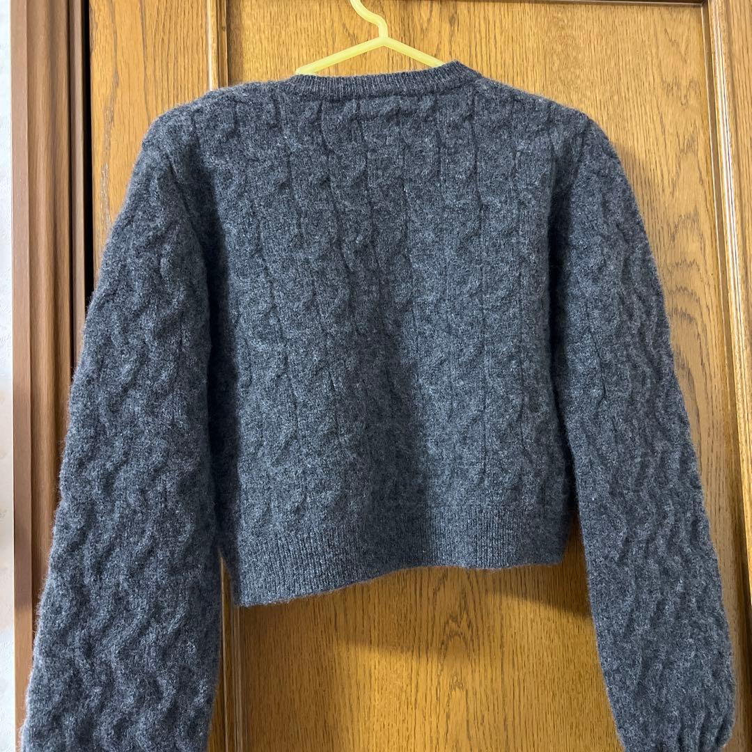 セルフォード リボンモチーフケーブルニットプルオーバー