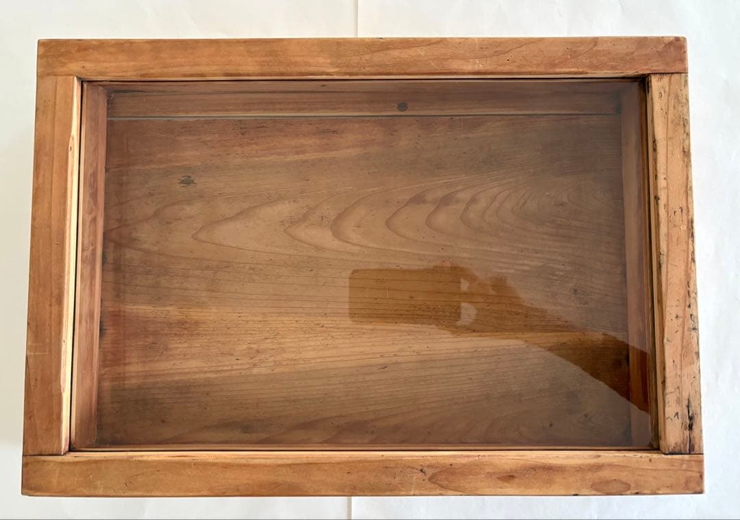 木製ガラス蓋付きボックス　アンティーク 表参道のpejite青山で購入