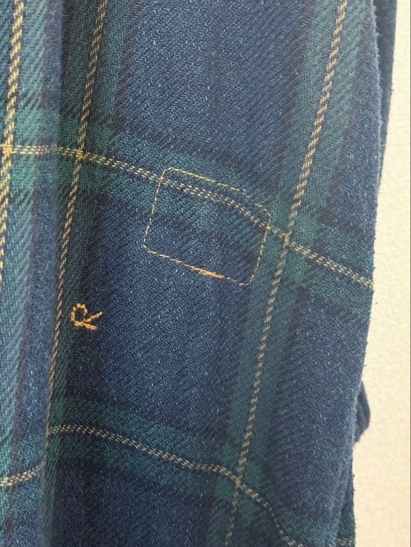 45R インディゴネルチェック チロルドレス フリーサイズ