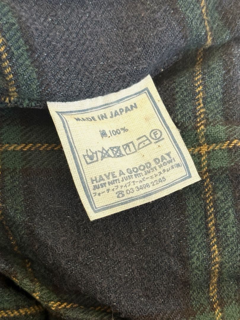 45R インディゴネルチェック チロルドレス フリーサイズ