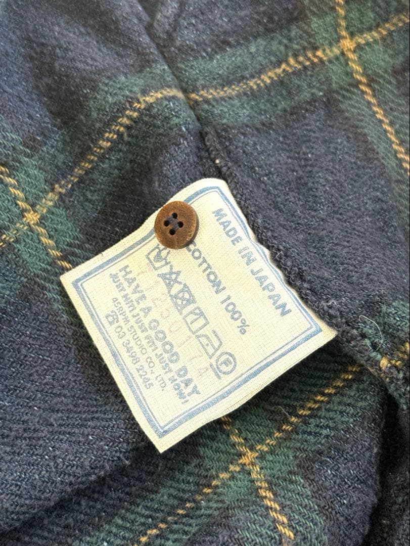 45R インディゴネルチェック チロルドレス フリーサイズ