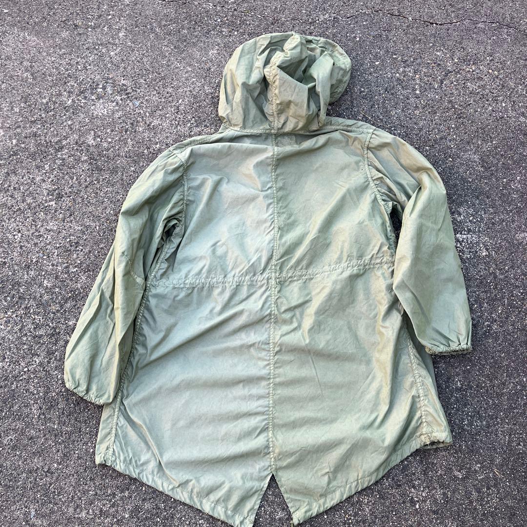 アメリカ軍　スノーカモパーカ　後染め　カーキ　86年製