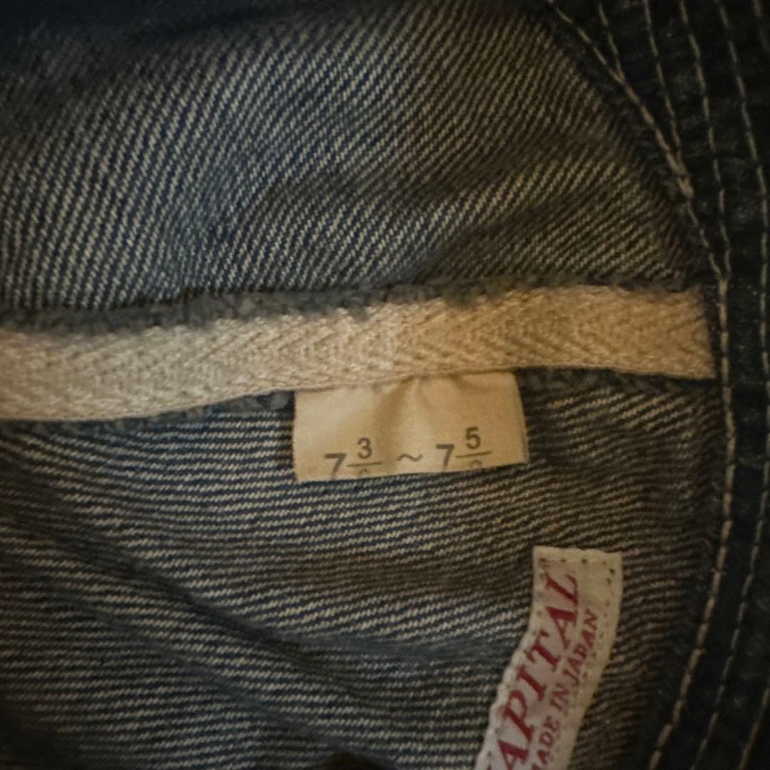 KAPITAL　老人と海　キャップ　デニム