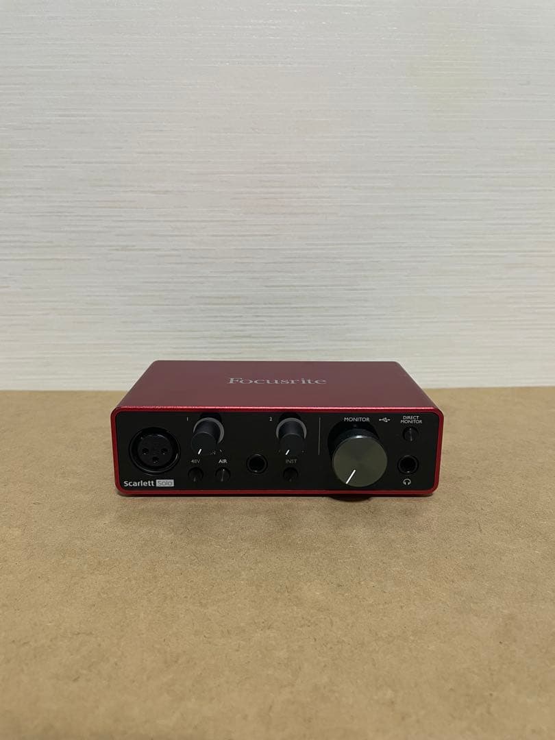 DTM・DAW Focusrite Scarlett Solo(gen3)