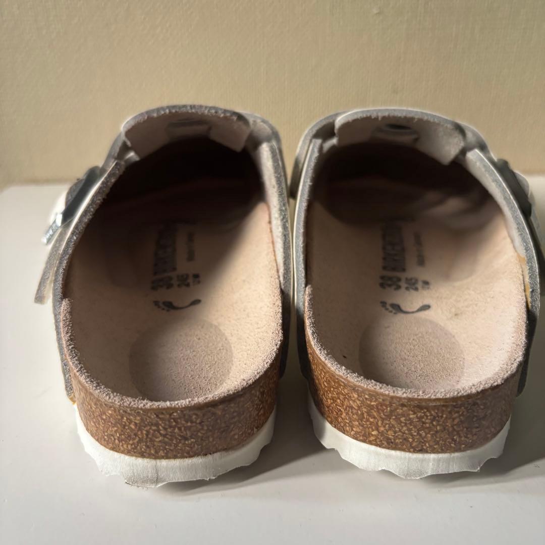 美品⭐︎BIRKENSTOCK Boston ボストン 24.5 ホワイト レザー