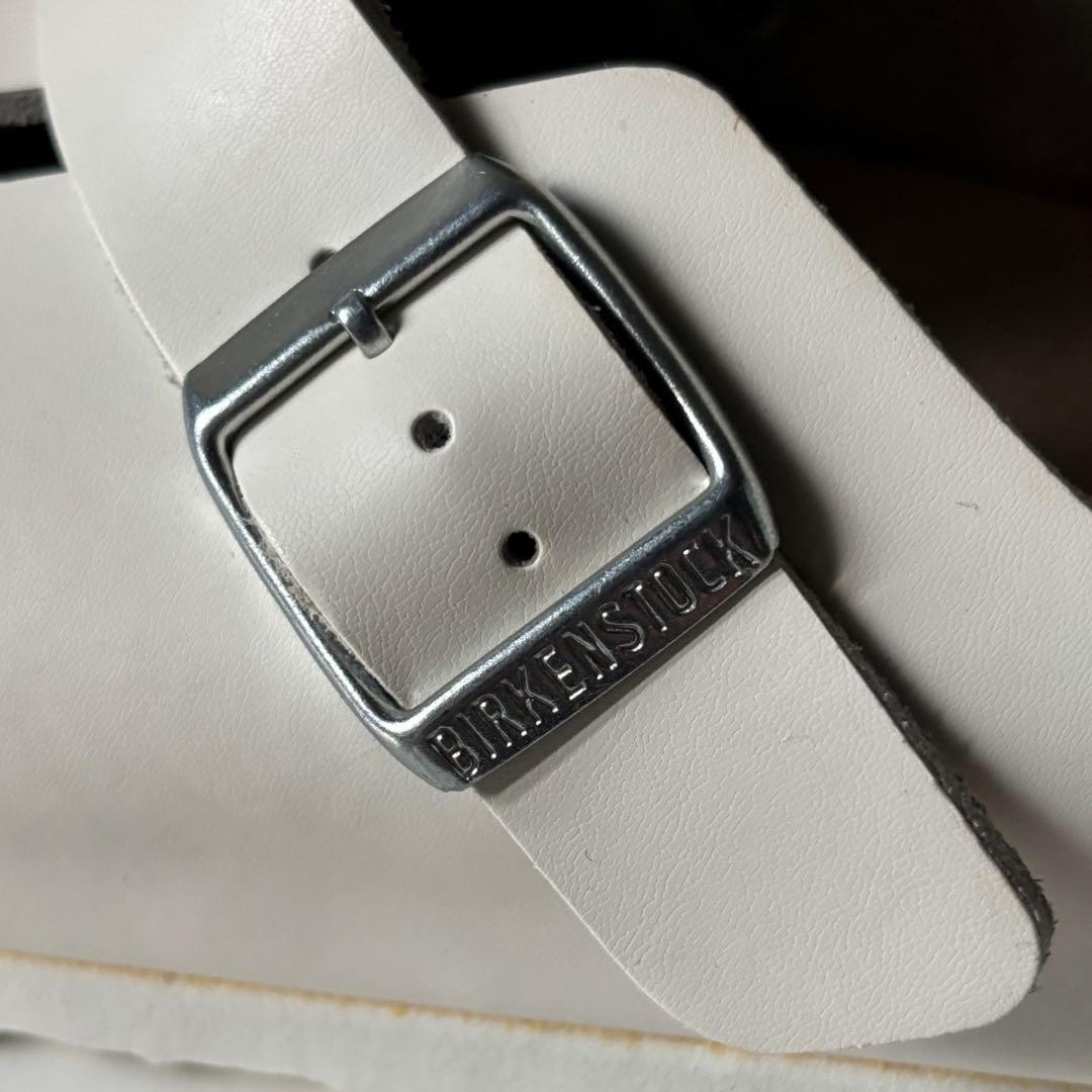 美品⭐︎BIRKENSTOCK Boston ボストン 24.5 ホワイト レザー