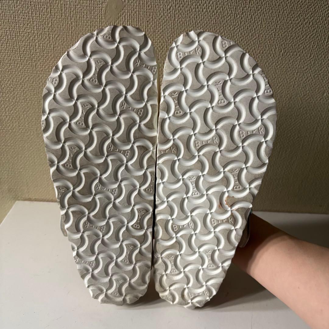 美品⭐︎BIRKENSTOCK Boston ボストン 24.5 ホワイト レザー