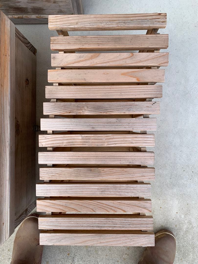 ミツバチ　巣箱　巣枠付き　雨晒し済み