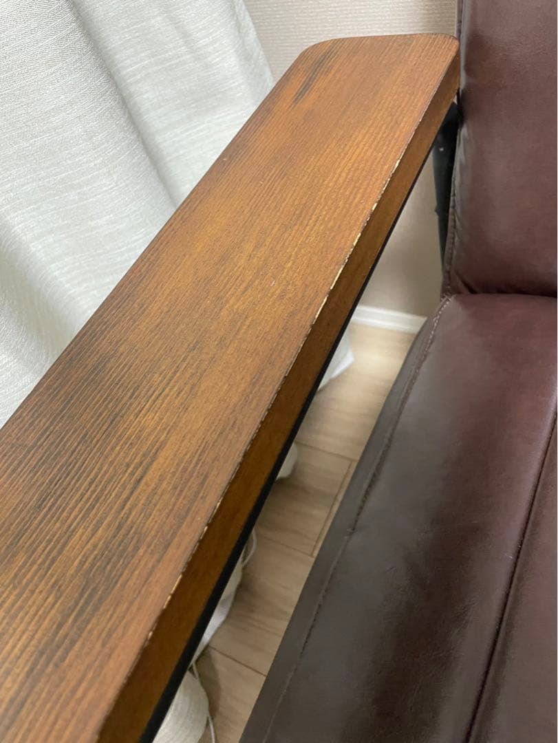 傷・汚れに強い合成皮革 2人用ソファ(Nシールド ステイン2KD DBR)