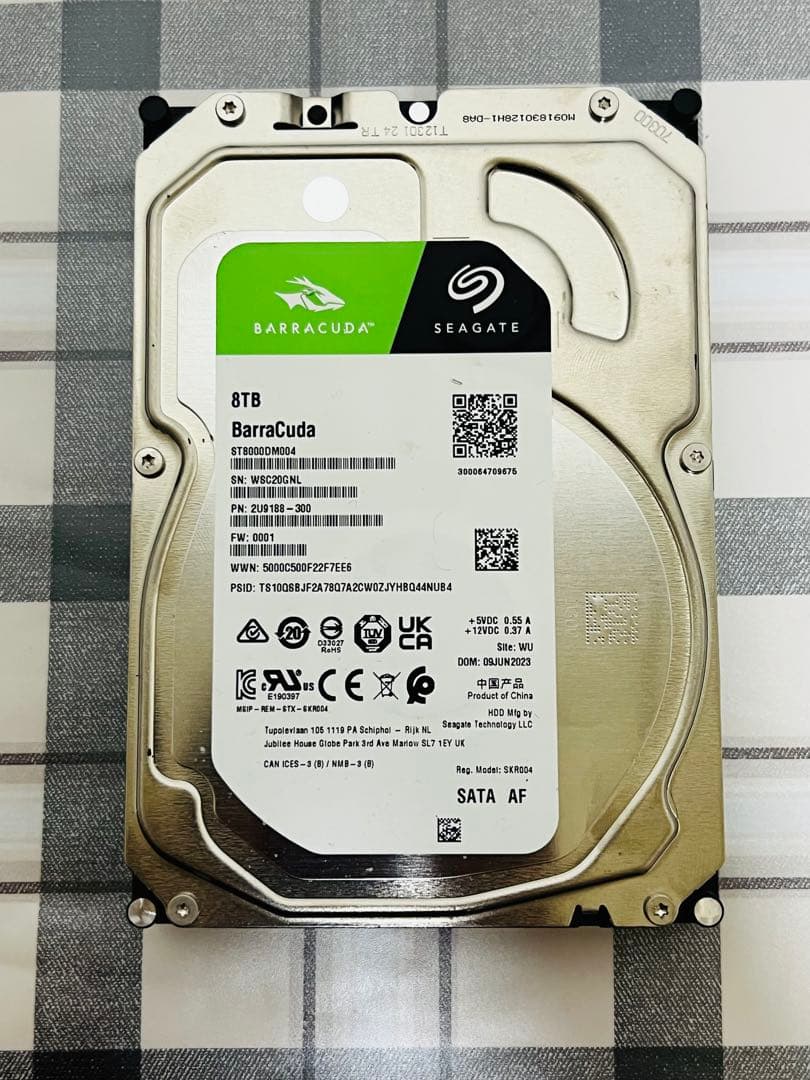 動作確認済 8TB HDD 6台セット 48TB
