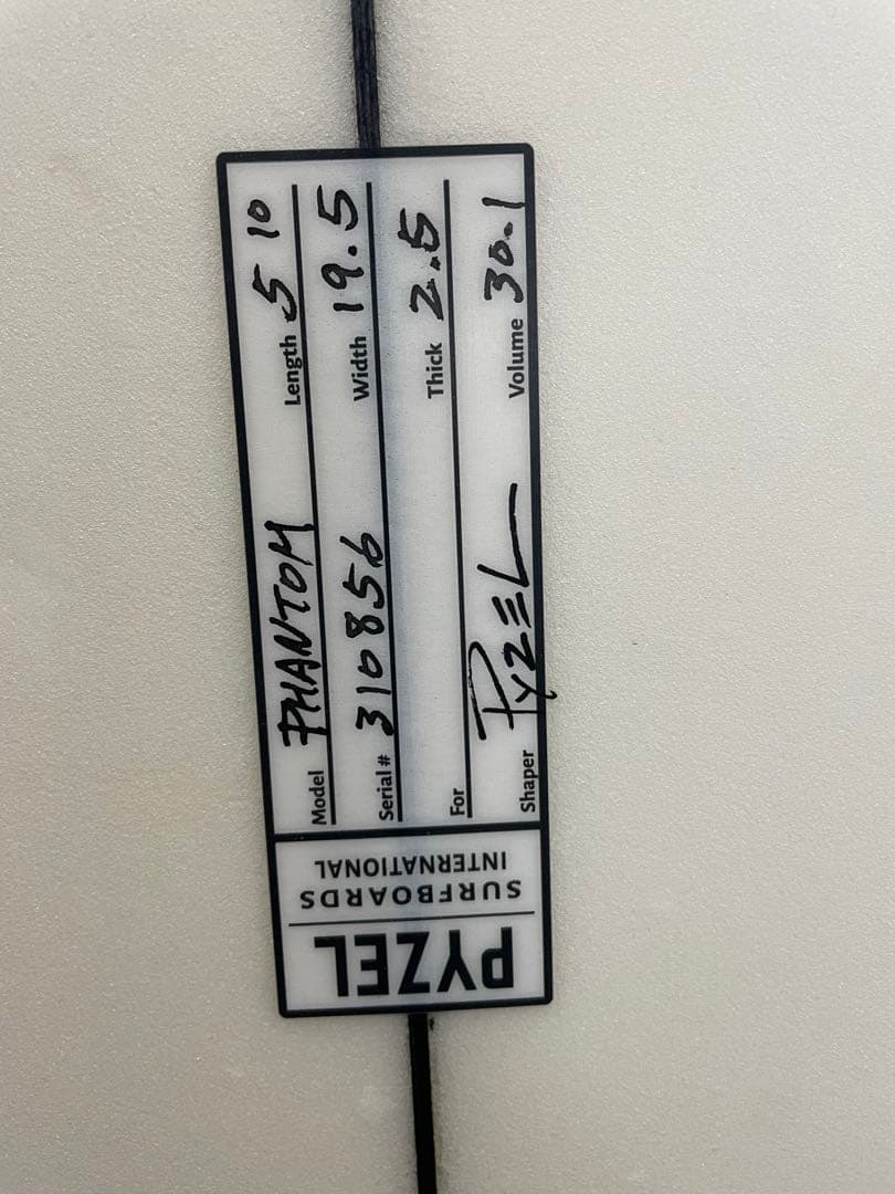 パイゼル　ファントム　5.10 サーフボード　PYZEL PHANTOM