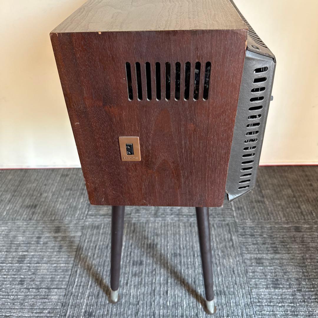 昭和レトロ　真空管　白黒テレビアンテナ付き