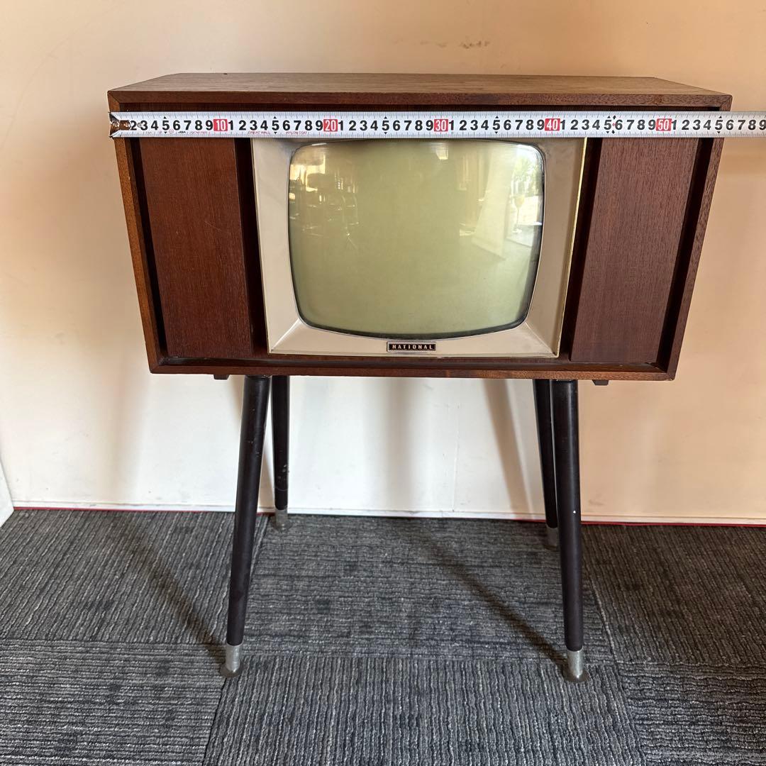 昭和レトロ　真空管　白黒テレビアンテナ付き