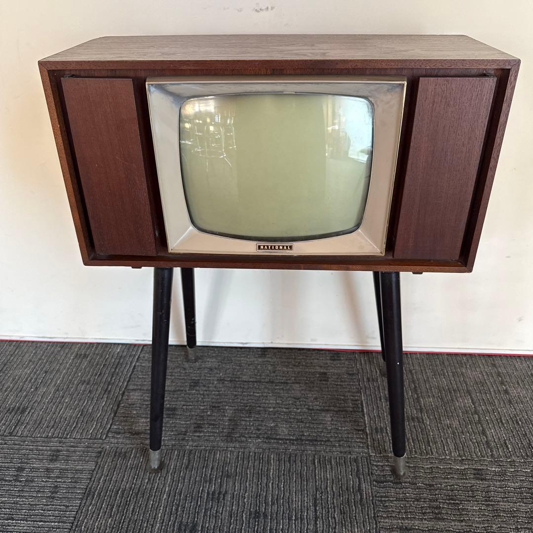 昭和レトロ　真空管　白黒テレビアンテナ付き