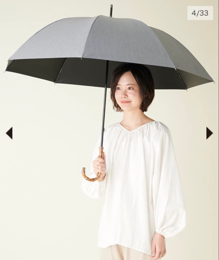 サンバリア100 日傘　美品　完全遮光　グレー