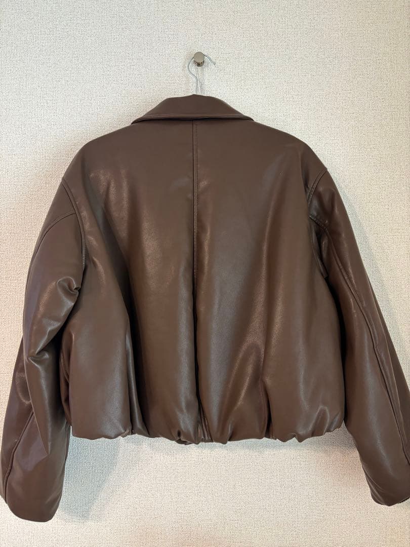 SEA ROOM LYNN ECO レザーPUFFY Zipブルゾン