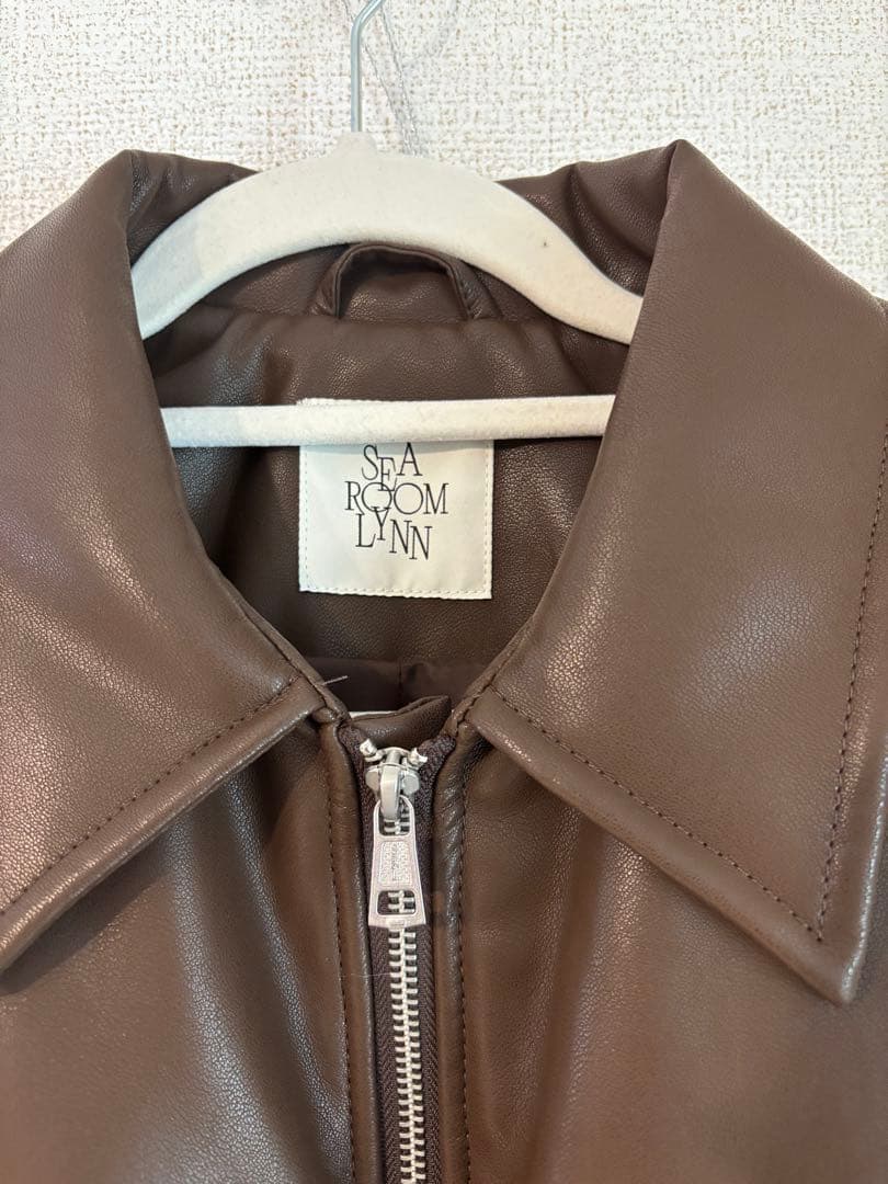 SEA ROOM LYNN ECO レザーPUFFY Zipブルゾン