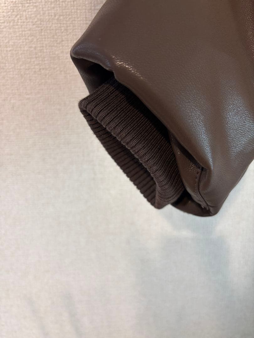 SEA ROOM LYNN ECO レザーPUFFY Zipブルゾン