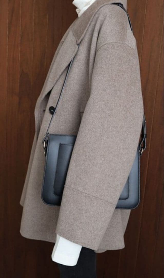 新品 evernavy エバーネイビー リバー ピーコート ウール べージュ