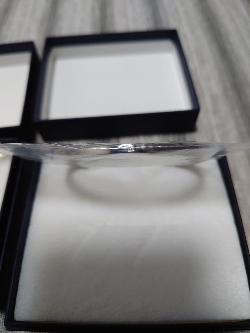 [ホワイトクローバー] ペアバングル サージカルステンレス ダイヤモンド クロス