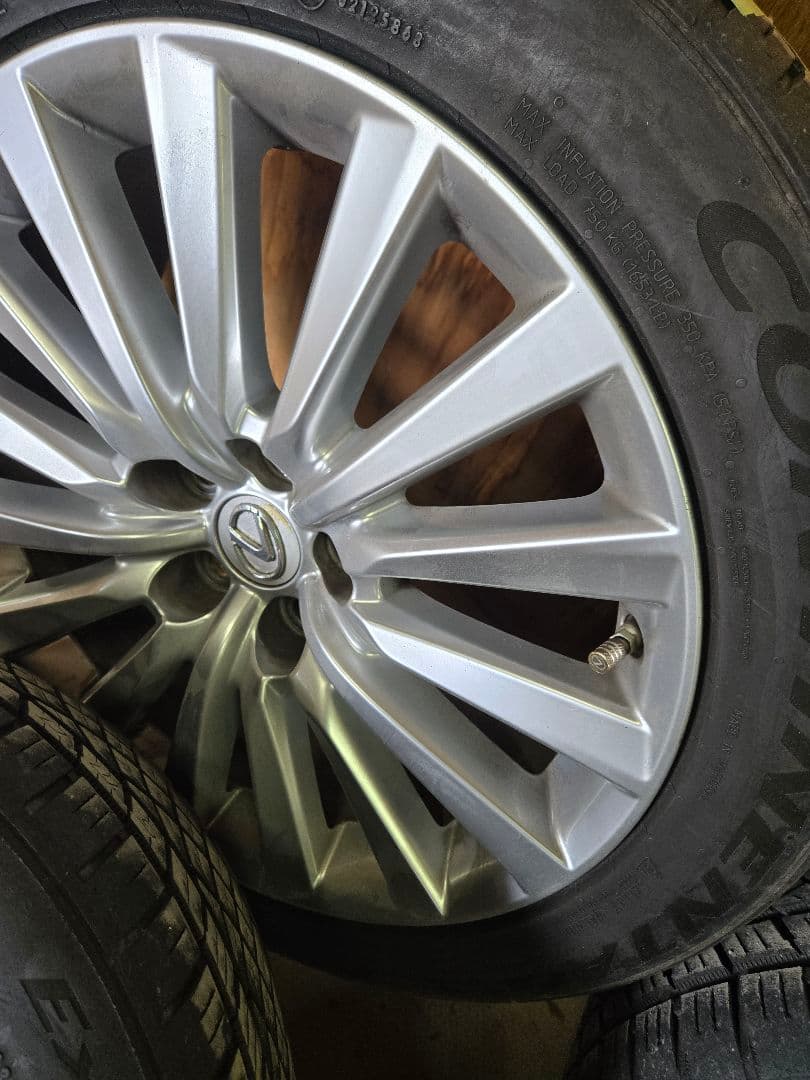 cell　レクサス LS純正ホイールタイヤ　センサー付き　19インチ