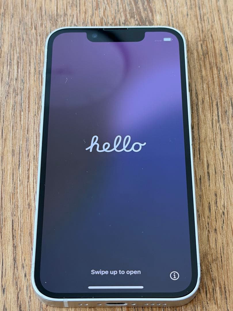 iPhone 13 mini ホワイト　128GB simフリー　充電不具合