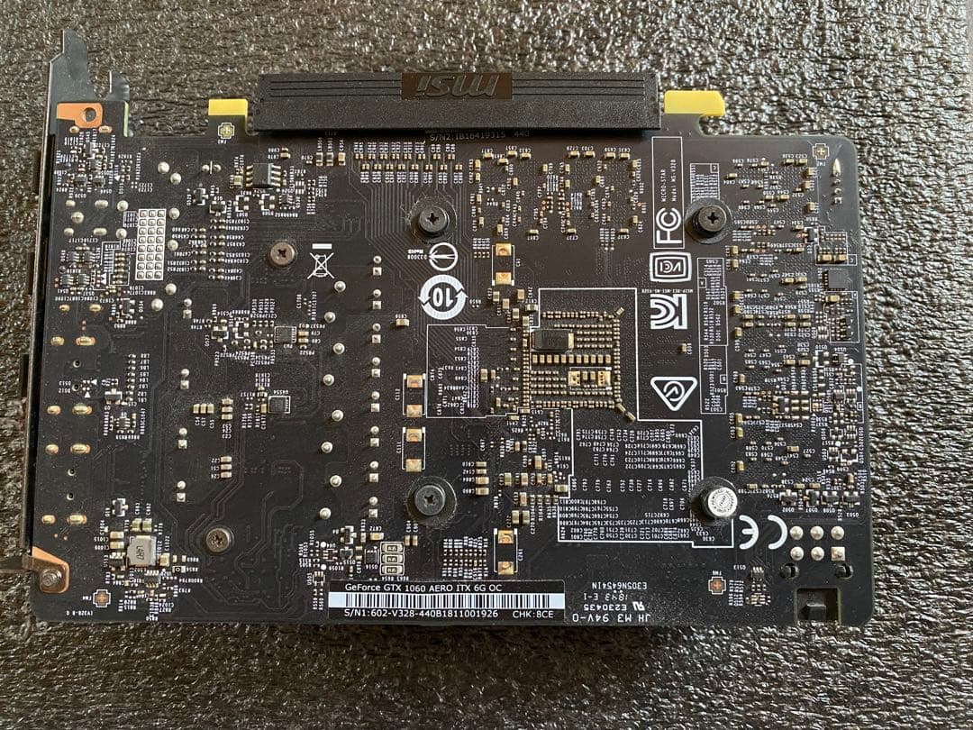 グラフィックボード・グラボ・ビデオカード MSI GeForce GTX 1060 AERO ITX 6GB OC