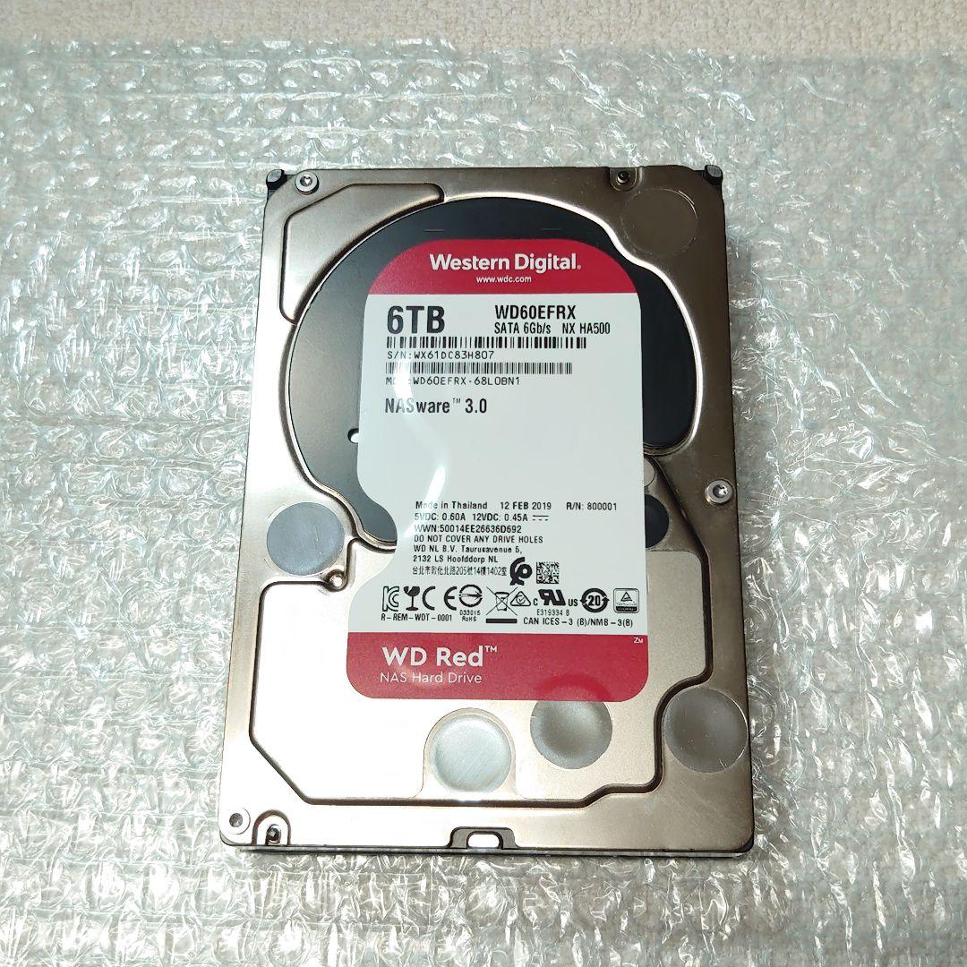 内蔵型ハードディスクドライブ Western Digital WD RED 6TB WD60EFRX