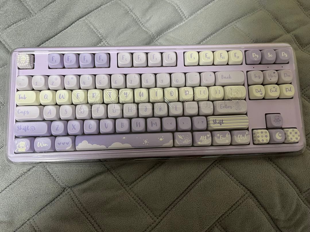 YUNZII B87 パープル メカニカルキーボード