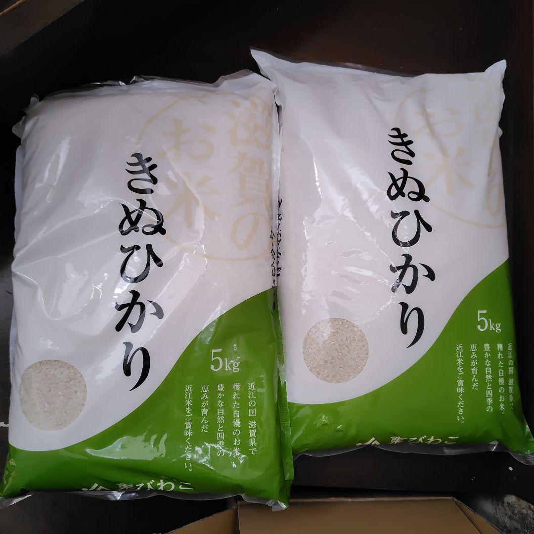 きぬひかり10kg（5kg×2 )精米 滋賀県産