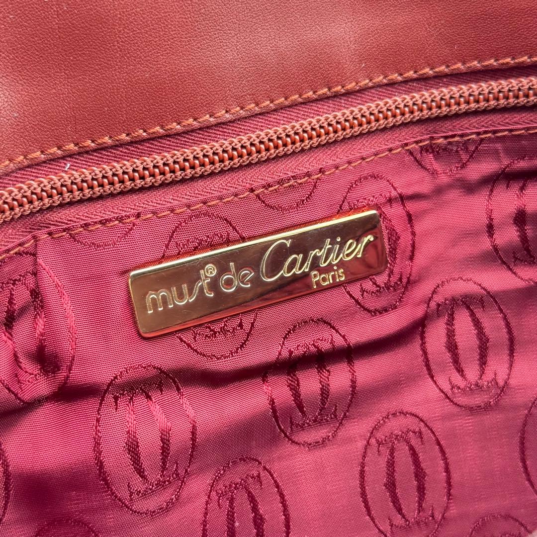 ✨美品✨カルティエ マストライン ボルドー クラッチバッグ 保存袋付 レディース