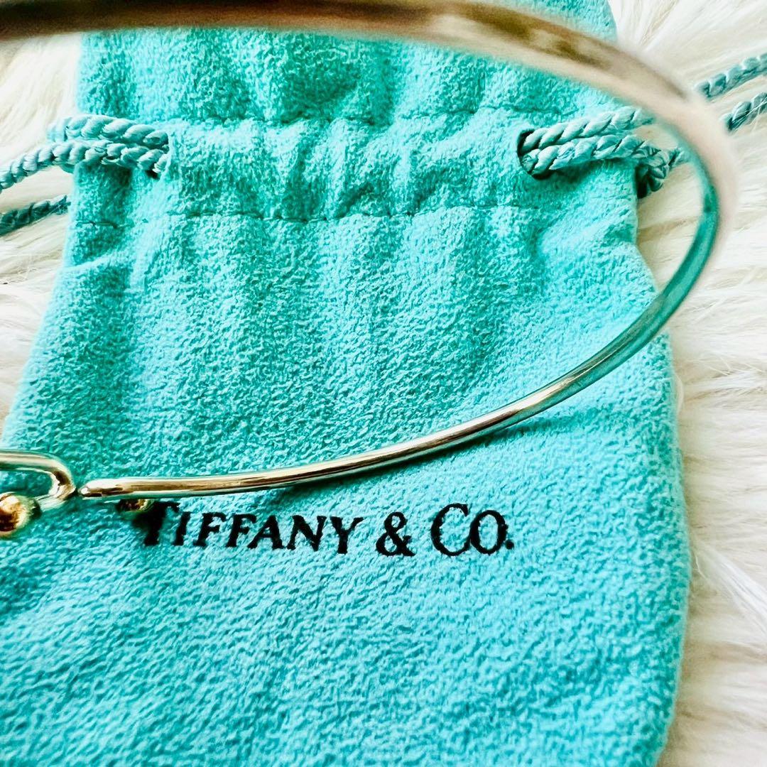極美品✨TIFFANY　ティファニー　バングル　ラブノット　フック＆アイ　コンビ