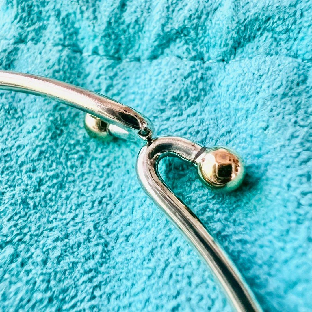 極美品✨TIFFANY　ティファニー　バングル　ラブノット　フック＆アイ　コンビ