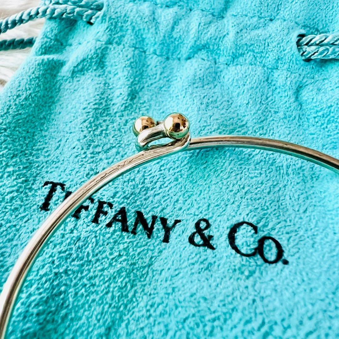 極美品✨TIFFANY　ティファニー　バングル　ラブノット　フック＆アイ　コンビ