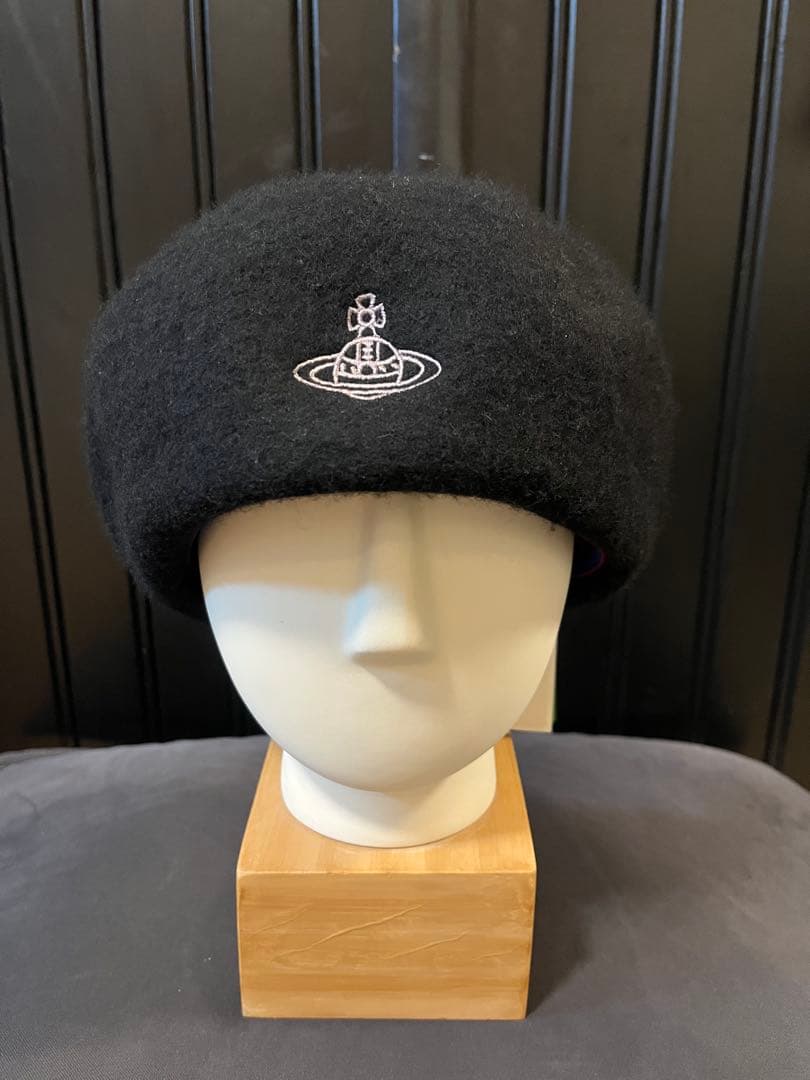 ヴィヴィアン　ウエストウッド　ウール　ベレー帽　ブラック